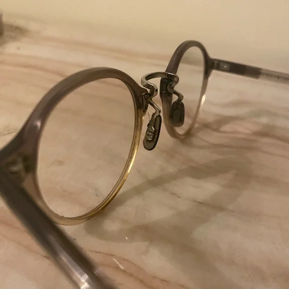 Oliver People’s Italian Acetate Glasses in Grey to Clear Gradient